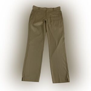 Nike Golf Pants Men’s 34x34 Tan Dri-Fit Flat Front Stretch Tech Performance